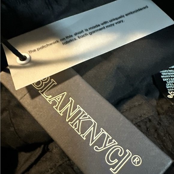 Blank NYC High Waist Black Eyelet Women's Shorts - Picture 7 of 8